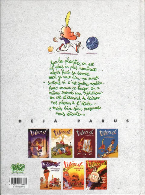 Verso de l'album Titeuf Tome 6 Tchô, monde cruel