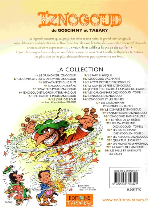 Verso de l'album Iznogoud Tome 24 Les retours d'Iznogoud