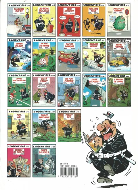 Verso de l'album L'Agent 212 Tome 16 Flic... Aïe!