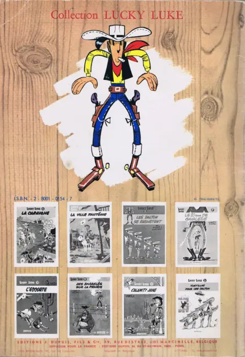 Verso de l'album Lucky Luke Tome 15 L'évasion des Dalton