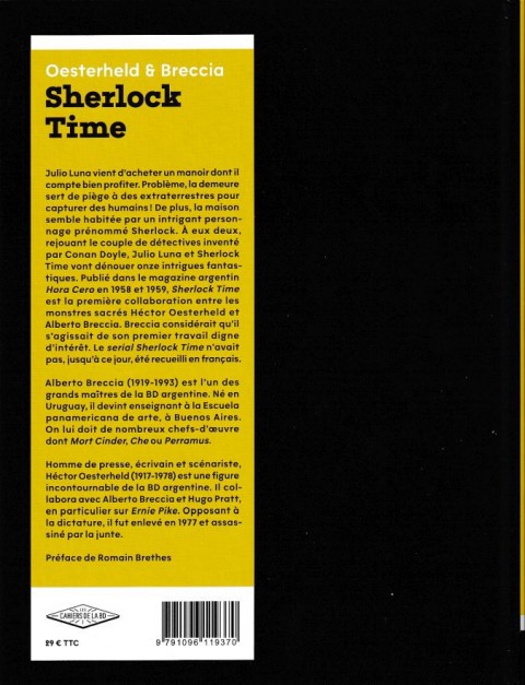 Verso de l'album Sherlock Time