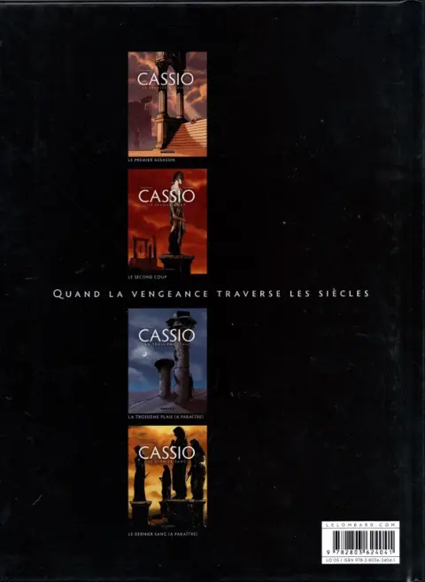 Verso de l'album Cassio Tome 2 Le second coup