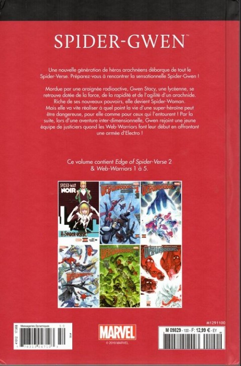 Verso de l'album Le meilleur des Super-Héros Marvel Tome 100 Spider-gwen