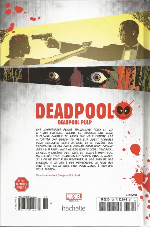 Verso de l'album Deadpool - La collection qui tue Tome 26 Deadpool Pulp