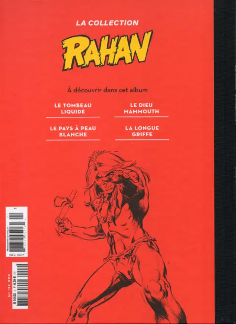 Verso de l'album Rahan La Collection (Hachette) Tome 2