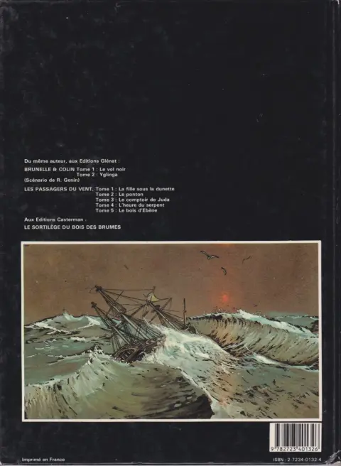Verso de l'album Les Passagers du vent Tome 1 La fille sous la dunette