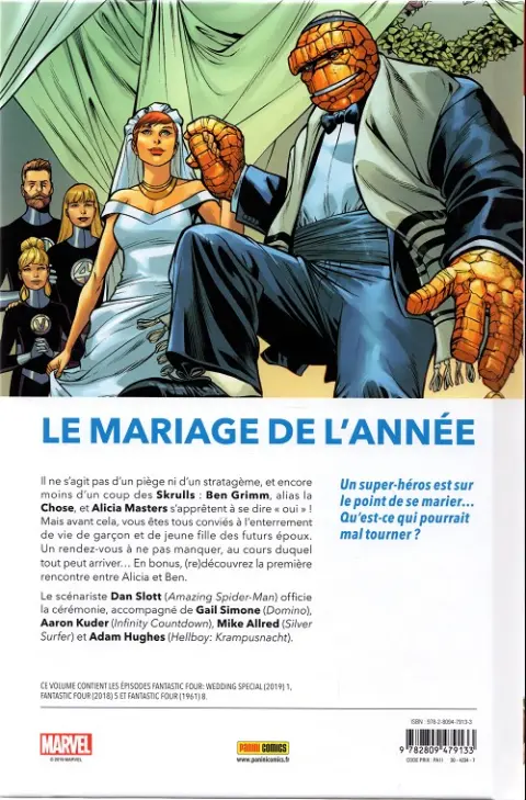 Verso de l'album Fantastic Four Tome 2 M. et Mme Grimm