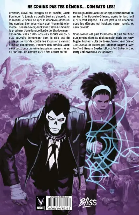 Verso de l'album Shadowman