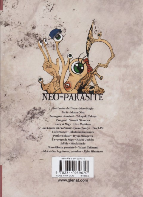 Verso de l'album Néo parasite