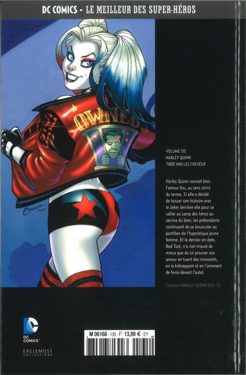 Verso de l'album DC Comics - Le Meilleur des Super-Héros Volume 135 Harley Quinn - Tirée par les Cheveux