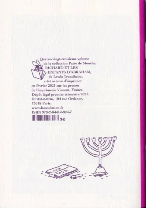 Verso de l'album Richard Tome 2 Richard et les enfants d'Abraham