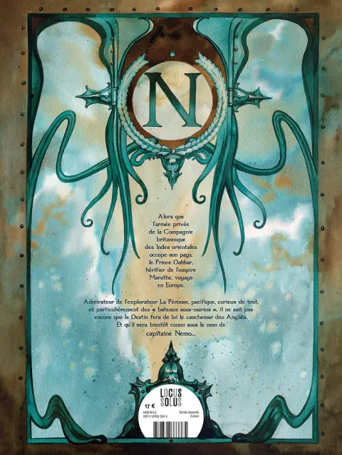 Verso de l'album Alias Nemo 1 Prince Dakkar