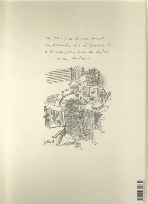 Verso de l'album Carnets secrets 2004 - 2020