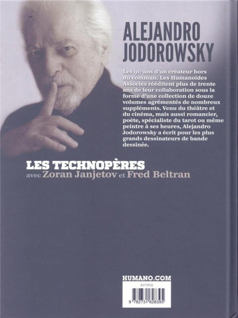 Verso de l'album Alejandro Jodorowsky 90e anniversaire Volume 10