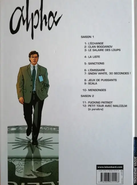 Verso de l'album Alpha Tome 10 Mensonges