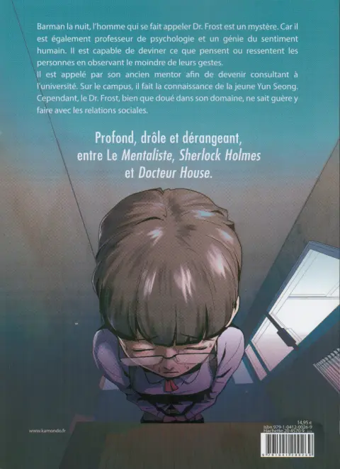 Verso de l'album Dr Frost Dossier #2 La vague noire