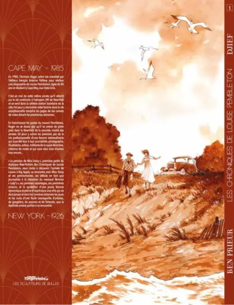 Verso de l'album Les chroniques de Louise Pembleton 1 La pension de Miss Daisy