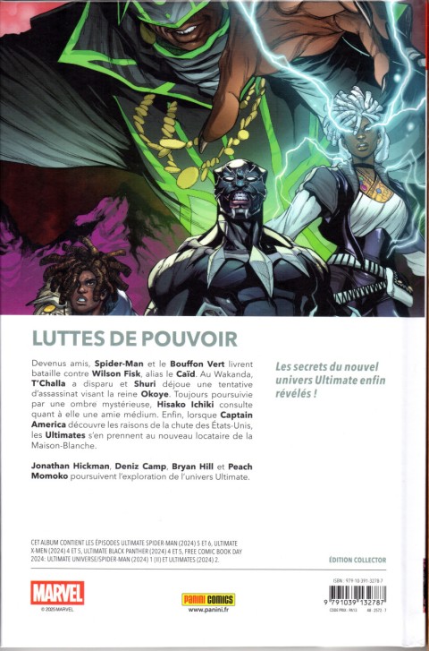 Verso de l'album Ultimate Universe Tome 03