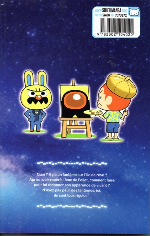 Verso de l'album Welcom to Animal Crossing - New Horizon - Mon île de rêve 3