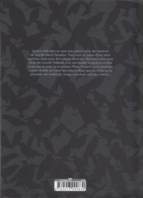 Verso de l'album Black Paradox