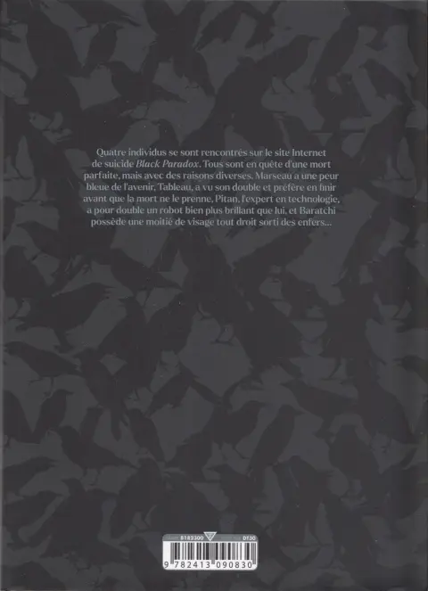 Verso de l'album Black Paradox