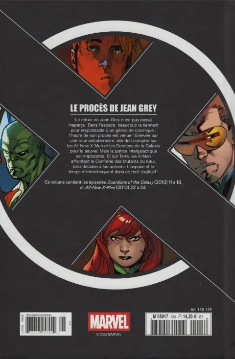 Verso de l'album X-Men - La Collection Mutante Tome 125 Le procès de Jean Grey