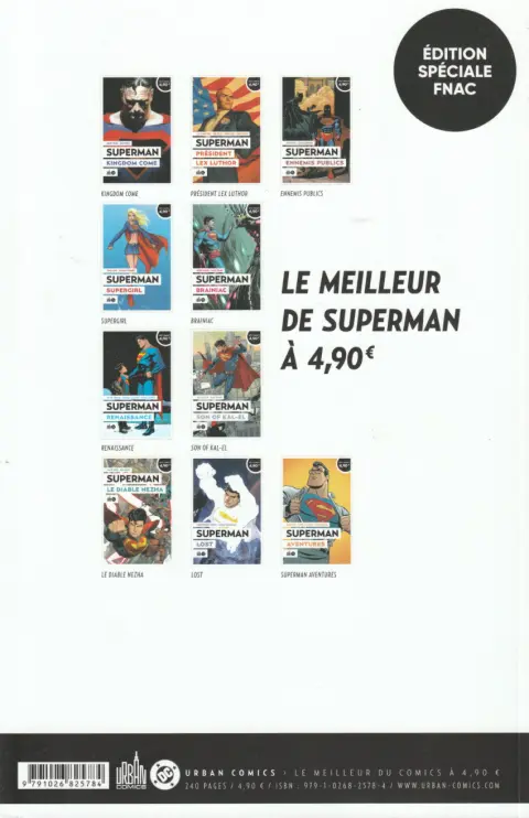 Verso de l'album Le meilleur de Superman 9 Superman - Lost
