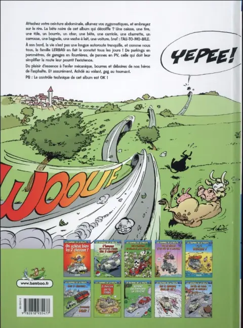 Verso de l'album Les damnés de la route Tome 10 Sortie de route pour la deuche !