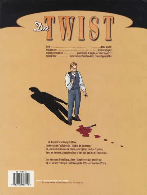 Verso de l'album Dr Twist Tome 1 Le Diable de Dartmoor