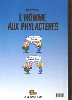 Verso de l'album L'Homme aux phylactères Intégale Tome 2 1981-1986
