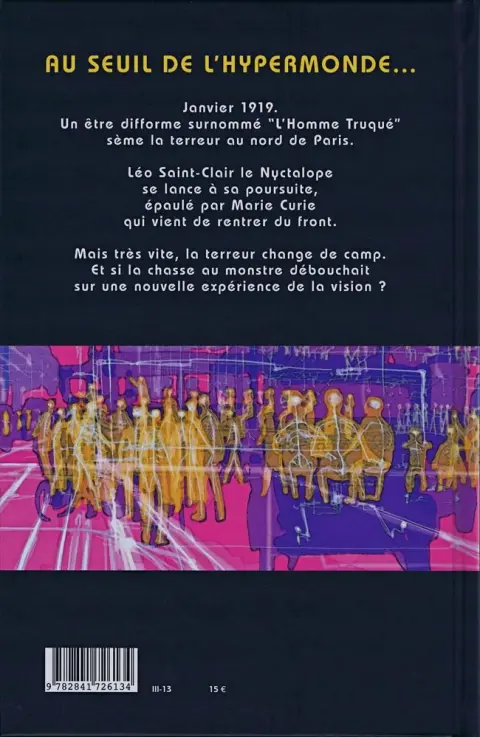 Verso de l'album L'Homme truqué
