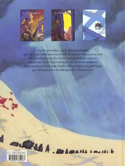 Verso de l'album Les Icariades Tome 3