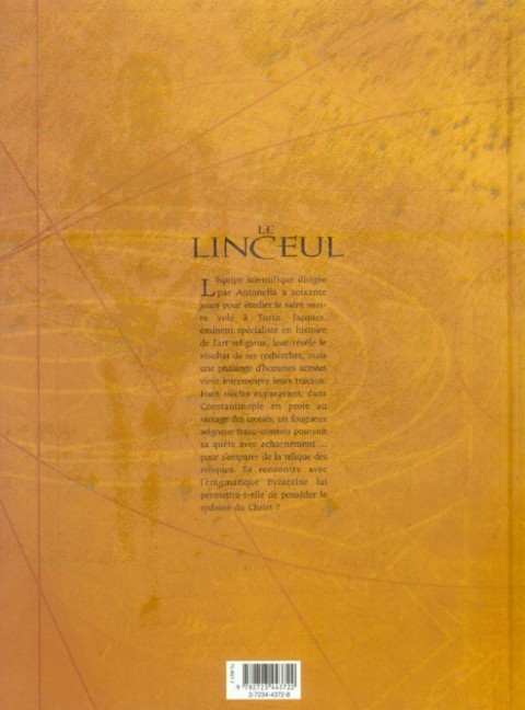 Verso de l'album Le Linceul Tome 2 Le cercle du sydoine