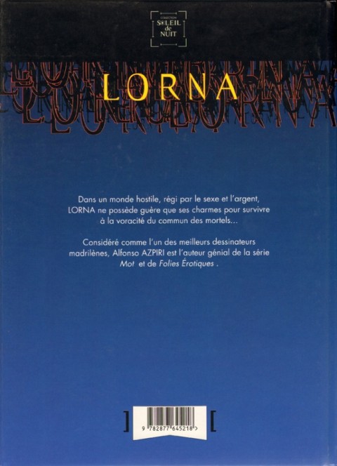 Verso de l'album Lorna Tome 1