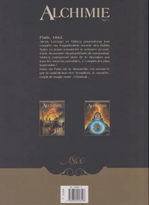 Verso de l'album Alchimie Tome 2 Le dernier roi maudit