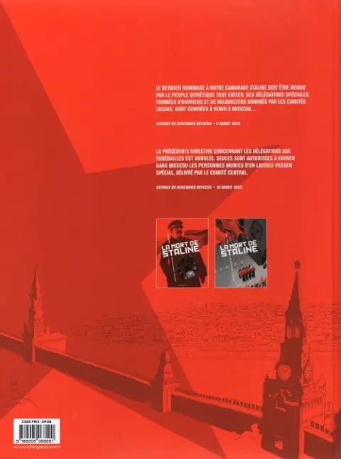 Verso de l'album La Mort de Staline - Une histoire vraie... soviétique Tome 2 Funérailles