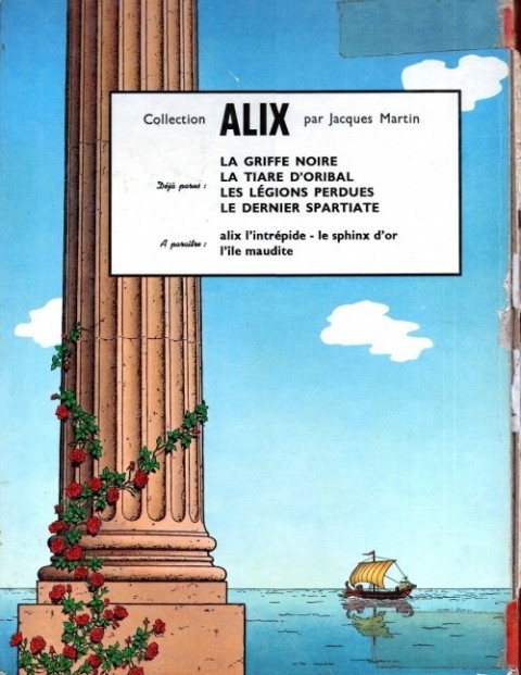 Verso de l'album Alix Tome 7 Le Dernier Spartiate