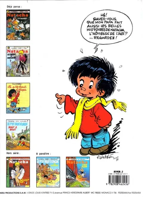 Verso de l'album Le p'tit bout d'chique Tome 2 Le p'tit bout d'chique bout à bout