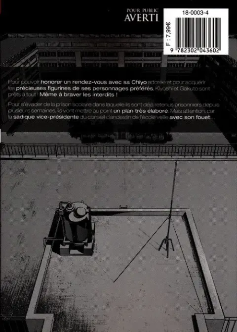 Verso de l'album Prison School 003