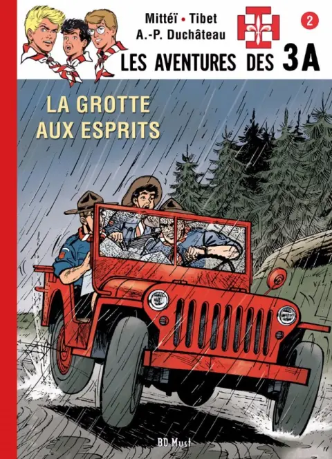 Couverture de l'album Les aventures des 3 A Tome 7 La grotte aux esprits