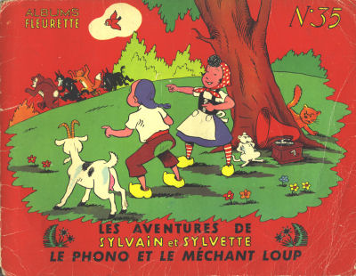 Couverture de l'album Sylvain et Sylvette Tome 35 Le phono et le méchant loup