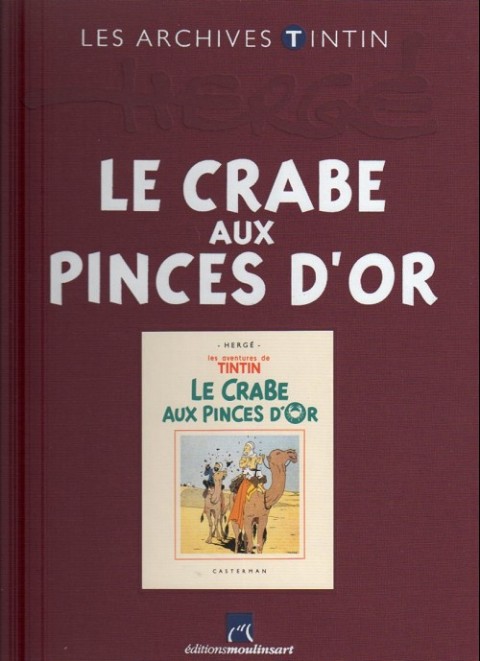 Couverture de l'album Les archives Tintin Tome 43 Le Crabe aux Pinces d'Or
