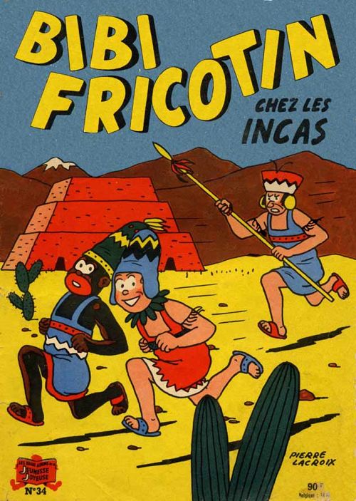 Bibi Fricotin 2e Série - Societé Parisienne d'Edition Tome 34 Bibi Fricotin chez les Incas