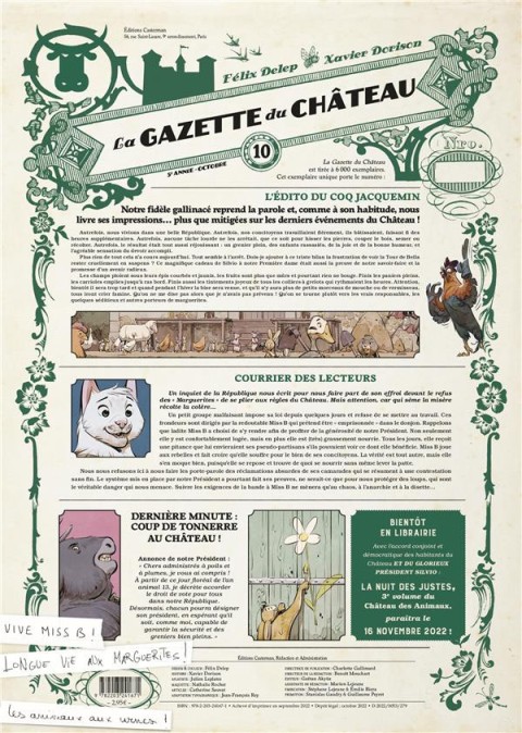 Couverture de l'album La Gazette du Château N° 10