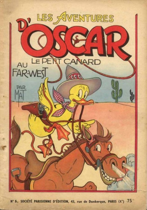 Couverture de l'album Oscar le petit canard Tome 5 Oscar le petit cananrd au Far-West