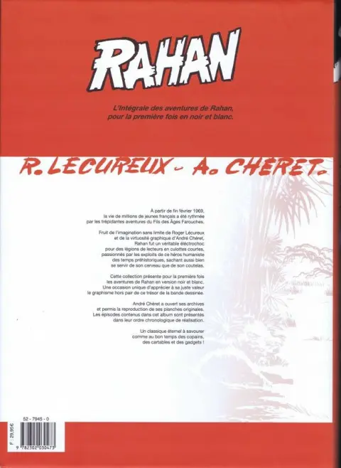 Verso de l'album Rahan Intégrale noir et blanc Tome 9
