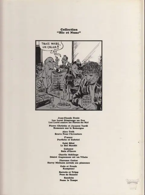 Verso de l'album Rampeau ! Tome 1