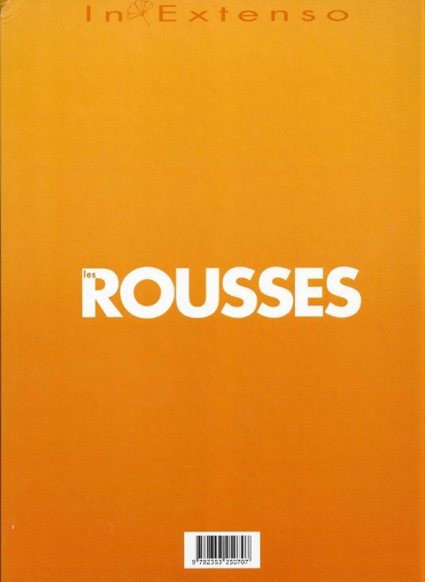 Verso de l'album Les Rousses