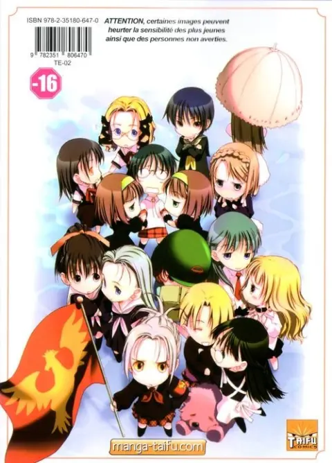 Verso de l'album Shoujo Sect 1