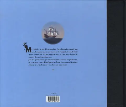 Verso de l'album Soleil noir